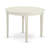 3 Piece Kitchen Table & Chairs Set Contains a Round Dining Room Table and 2 Cream Linen Fabric Upholstered Parson Chairs, 42x42 Inch, Linen Whitee-1376628162-1376628163-1376628175