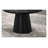 Modern Round Coffee Table with Cone Shape Base in Black
