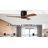 42 INCH WOOD CEILING FAN WITHOUT LIGHT