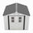 Outdoor Storage Shed, 8X8  Protective Film, Four Daylight Windows Lockable Doors,A Practical And Thoughtful Gift-128525584