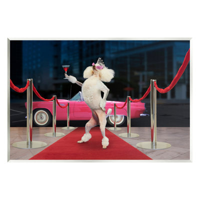 " Funny Red Carpet Poodle " by Lund Roeser