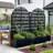 Arch Metal Planter Box with Trellis with Wheels-523546179-518535716