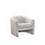 Chaise d'appoint contemporaine l 33,4 po, blanc-1876857741