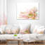 Floral Abstract Design on White - Coussin décoratif à imprimé floral