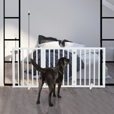 Liz Z-Shape Pet Gate Foldable and Free Standing Dog Fence