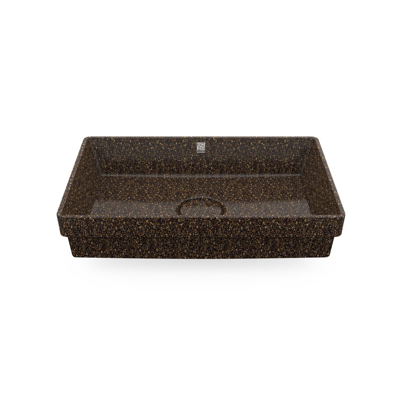 Woodio Cube60 15.75'' Wood Rectangular Bathroom Sink, Root