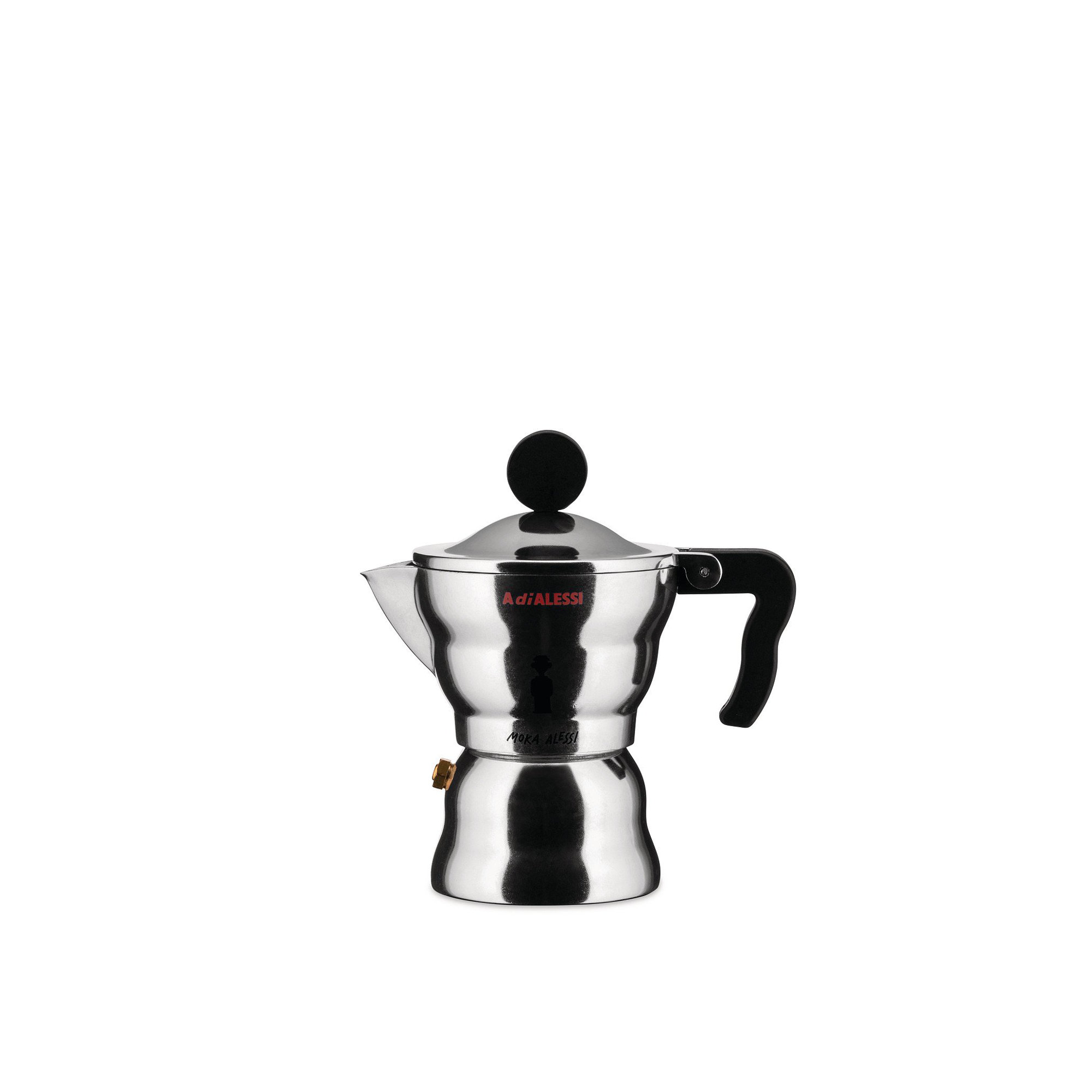Moka Alessi Espresso Coffee Maker, 6 Cup