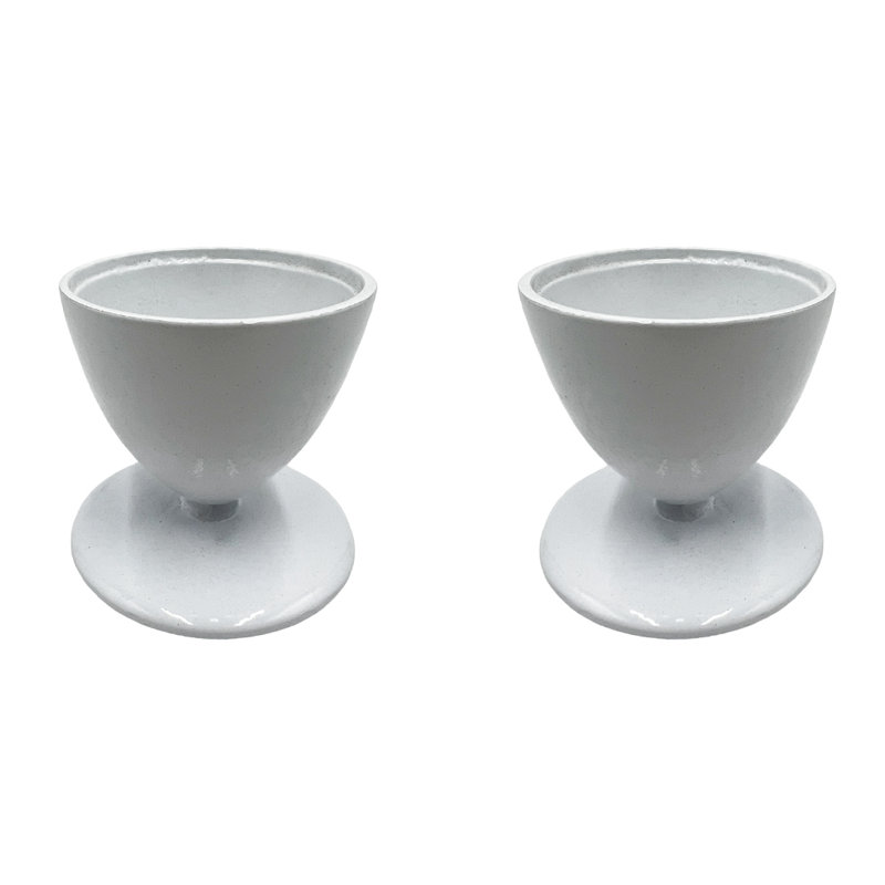 Chandelle conique en aluminium, Blanc, H 4 po x l 4 po x P 4 po