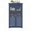 Armoire de cuisine, armoire de rangement avec portes en verre et 4 tiroirs intégrés-777047721