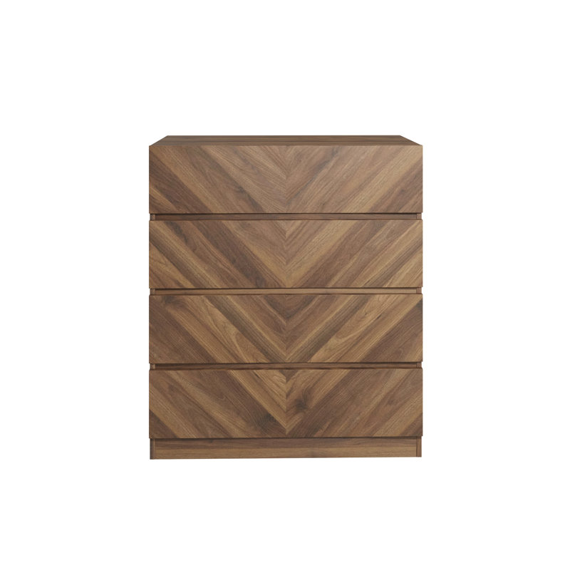 Kascha 77cm W Chest of Drawers, Brown