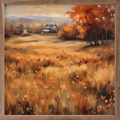 " House Amongst The Autumn Field "