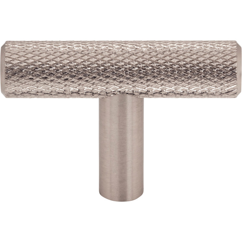 Prestwick T-Knob 2 Inch Brushed Satin Nickel, Brushed Satin Nickel