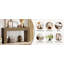 59" Farmhouse Console Table with Vertical Slat Legs