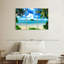«Serene Beach Scene», reproduction d'art sur toile-553856324