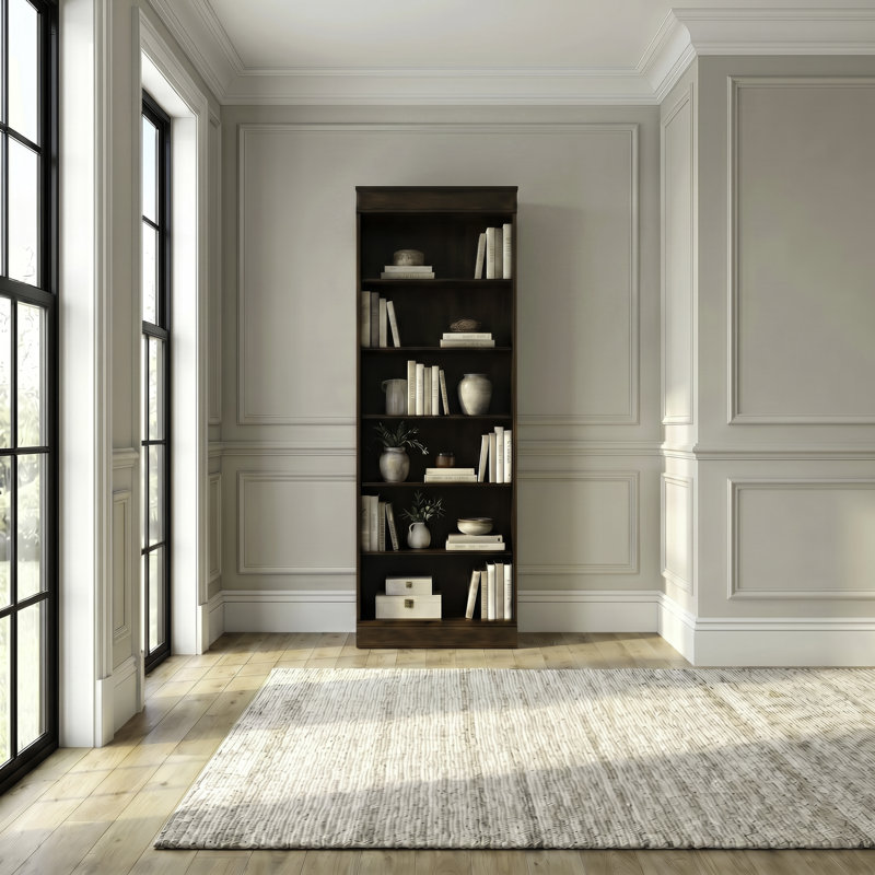 Mattern Standard Office Bookcase with Adjustable Shelves, (5 Shelves) 84" H x 30" W x 12.5" D