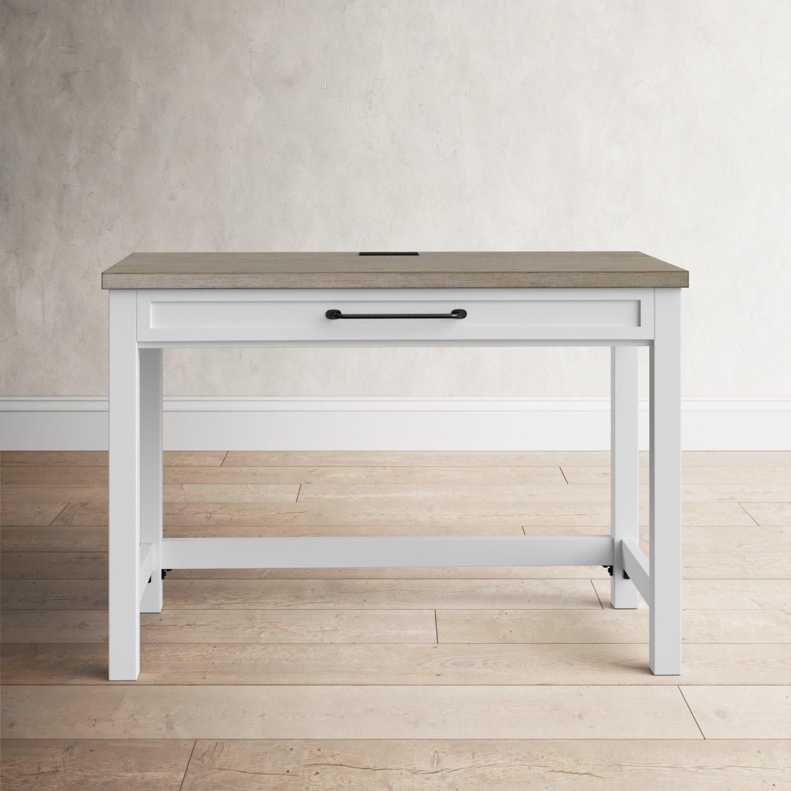 Paulo basic desk white clearance wash