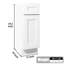 Armoire de base à porte simple en bois massif blanc Shaker pour rangement dans la salle de bain et la cuisine, l 15 po x H 34,5 po x P 24 po, tablettes réglables, construction robuste, assemblage simple, charnières étanches et à fermeture en douceur,