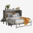 Benoit Murphy Bed with USB Port and Removable Shelves on Each Side-1648278511-1648278501