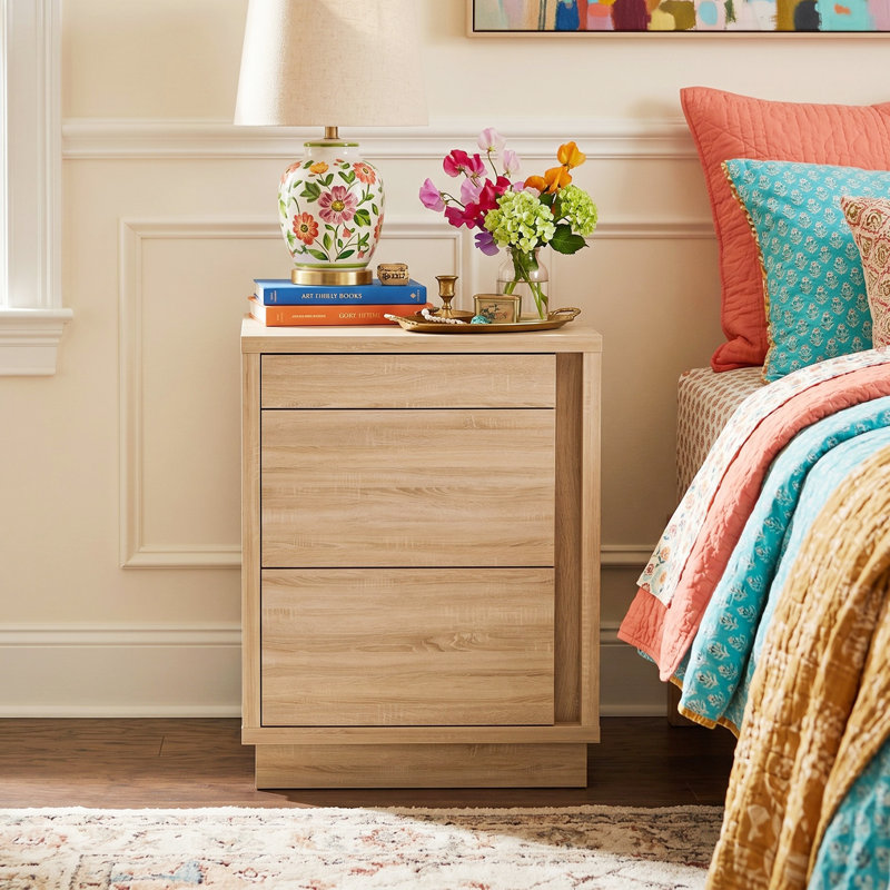 Lockable Smart Nightstand With Gun Cabinet