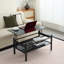 Table basse à plateau relevable en verre