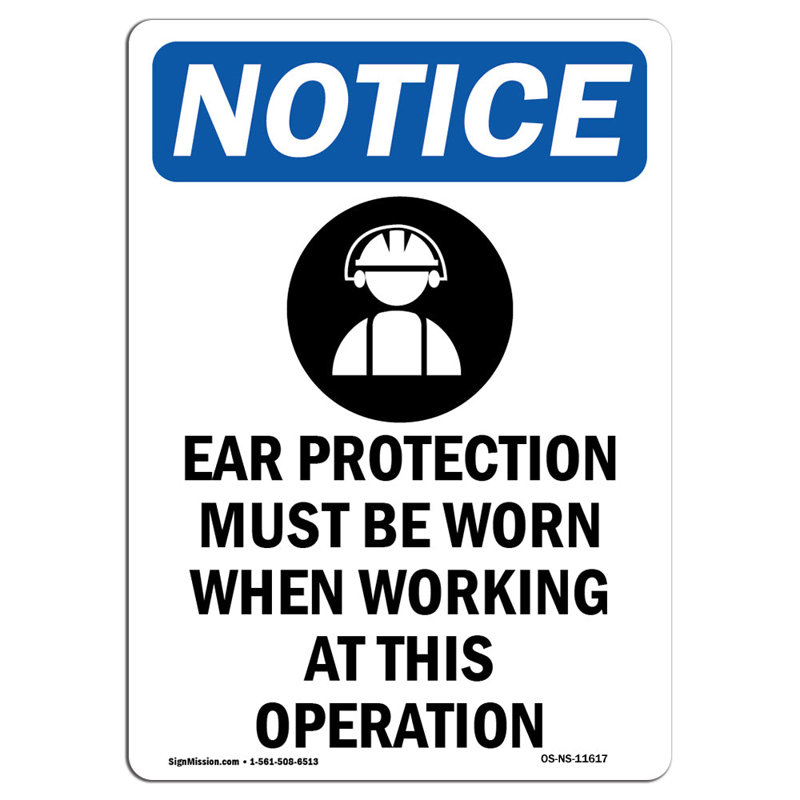 Ear Protection Must Sign