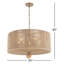 Luminaire suspendu tambour 5 lumières Kason
