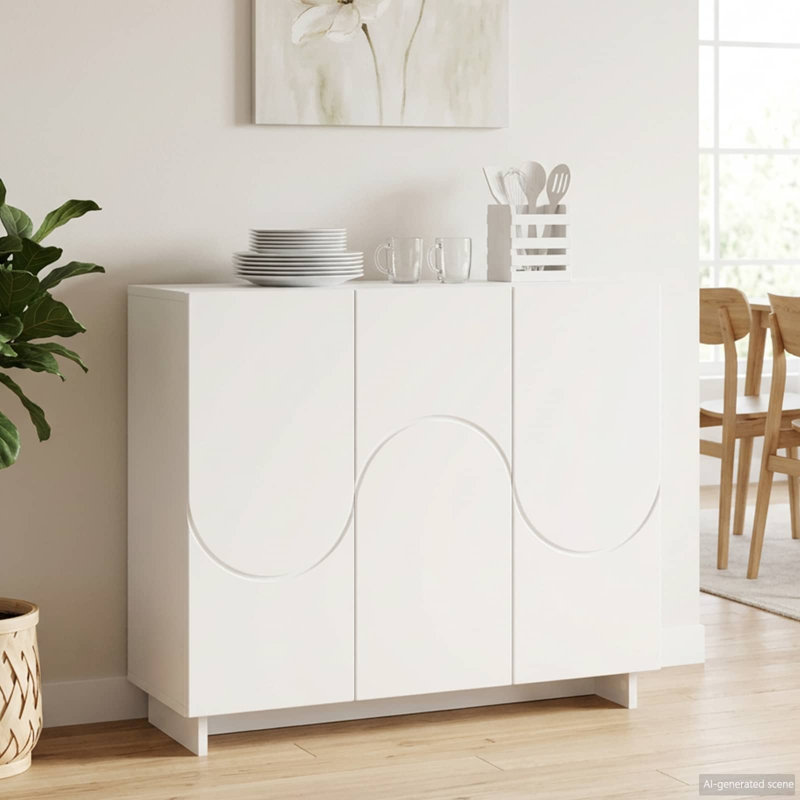 85.5cm Sideboard, White