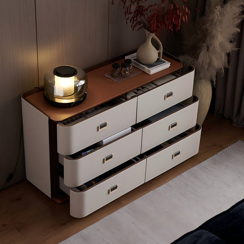 Commode rembourrée à 6 tiroirs 47,24 po, 27.56" H x 47.24" W x 15.75" D
