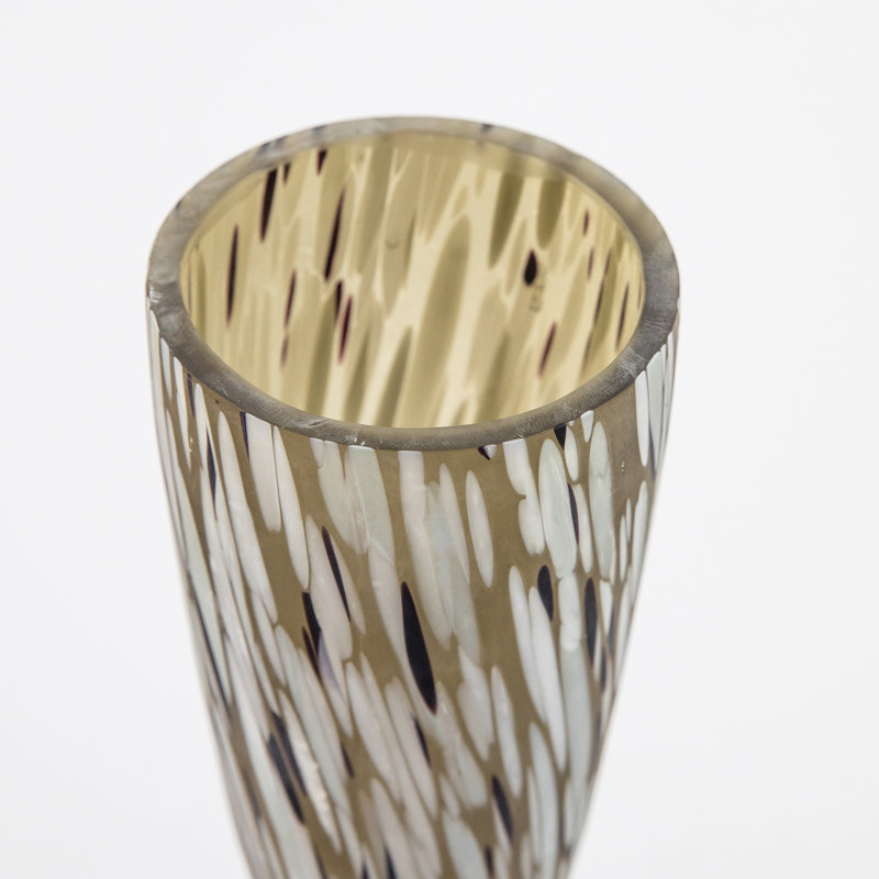 Sayreville Handmade Glass Table Vase, 38 cm H x 19.50 cm W x 19.50 cm D