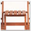 Banc de patio en bois Outsunny avec table centrale et trou pour parasol