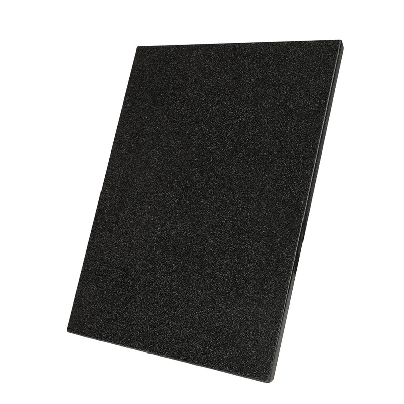 Planche à découper de luxe en marbre de granit Koville, rectangulaire, 12 x 8 po, noir