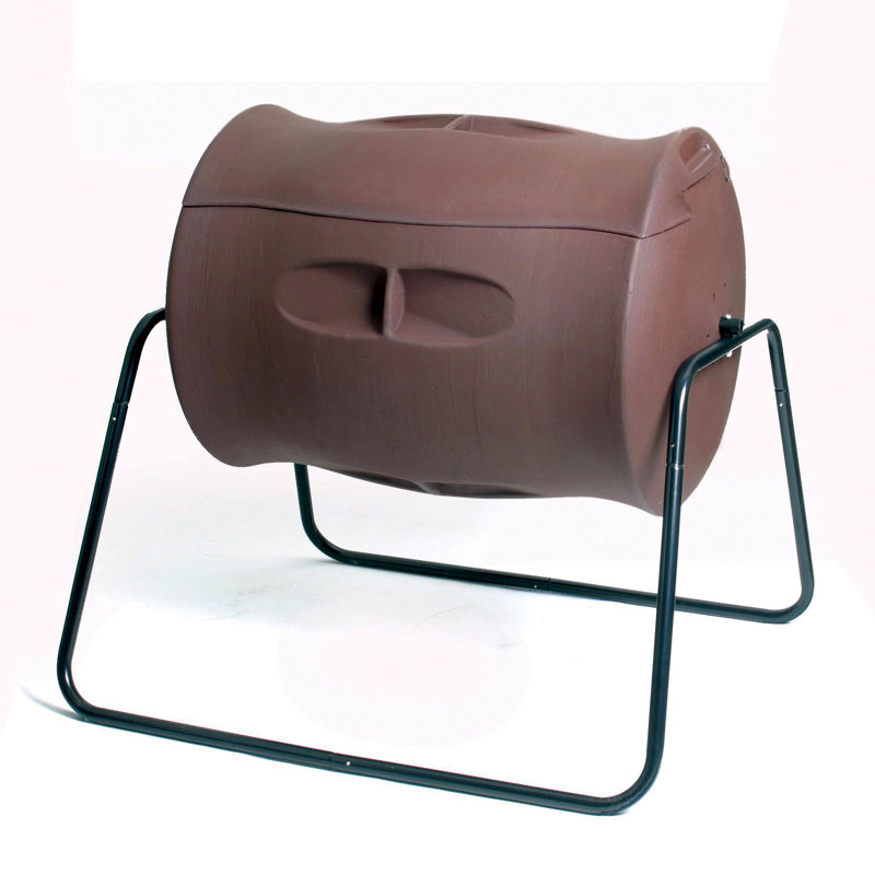 55 gallons Composteur culbuteur, Brun chocolat