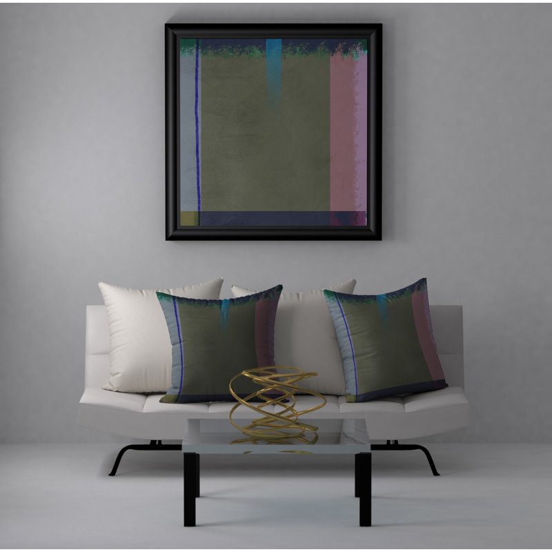 Abstract Reversible Throw Pillow, 24" H x 24" W