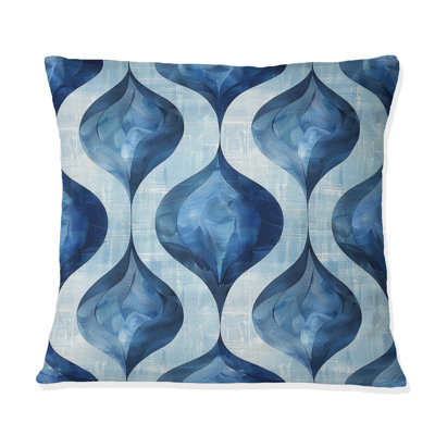Coussin moderne bleu Ogee Patten VII - bleu