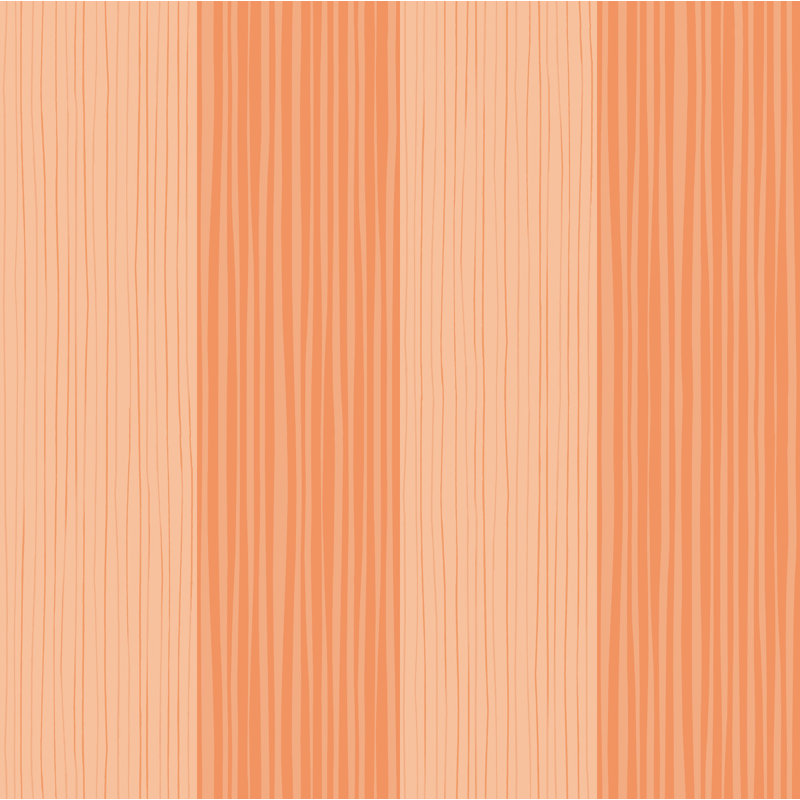 Rouleau de papier peint à rayures ondulées L 33 pi x l 20,5 po Honea Kids, Orange