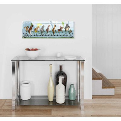 'Mutley Crew on Tandem' by Fab Funky, Acrylic Glass Wall Art