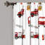 Lush Decor Fire Truck Room Darkening Curtain Panels Pair Drapes (Set of 2)
