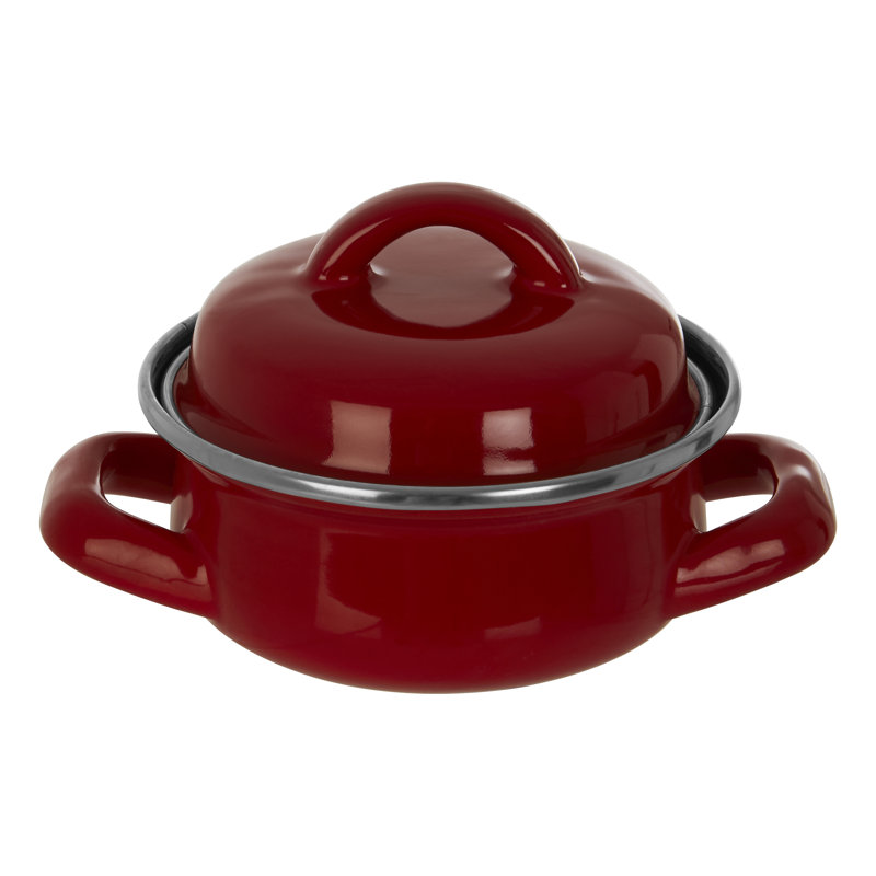 Brambly Cottage Danielburnham 0.4L Aluminum Round Casserole, Red