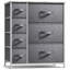Sorbus 5 Drawers Dresser with Steel Frame and Wood Top - Grey-1776578135