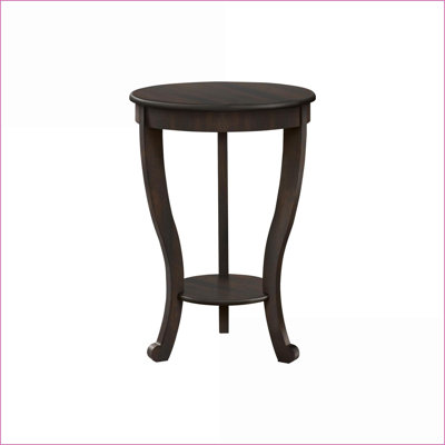 Table basse traditionnelle à 2 niveaux en placage brun traditionnel Chambre à coucher