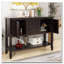Console de rangement rétro avec quatre petits tiroirs et une tablette inférieure-1537612648