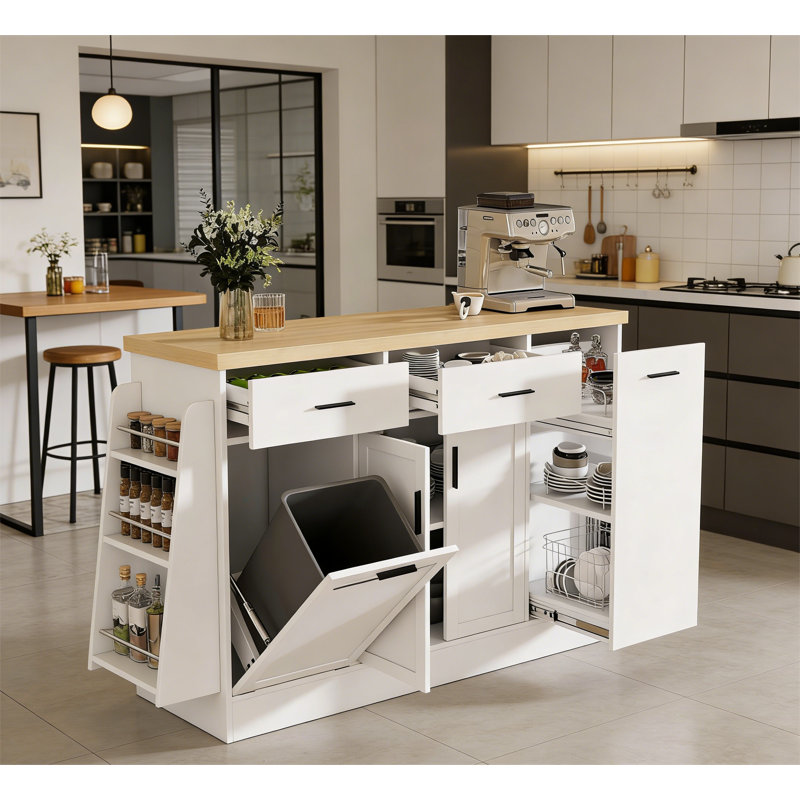 Buffet de rangement multifonctionnel, Blanc