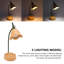 Lampe de bureau 3W à DEL tactile avec 3 vitesses et intensité variable pliable pour table de bureau USB 5V orange