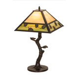 Rustic Lodge Metal Lamp