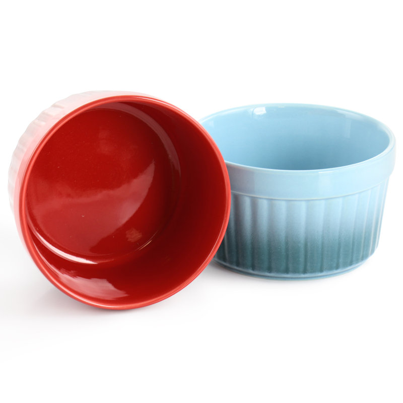Crock-pot Round Stoneware 6 Piece Ramekin Bakeware Set