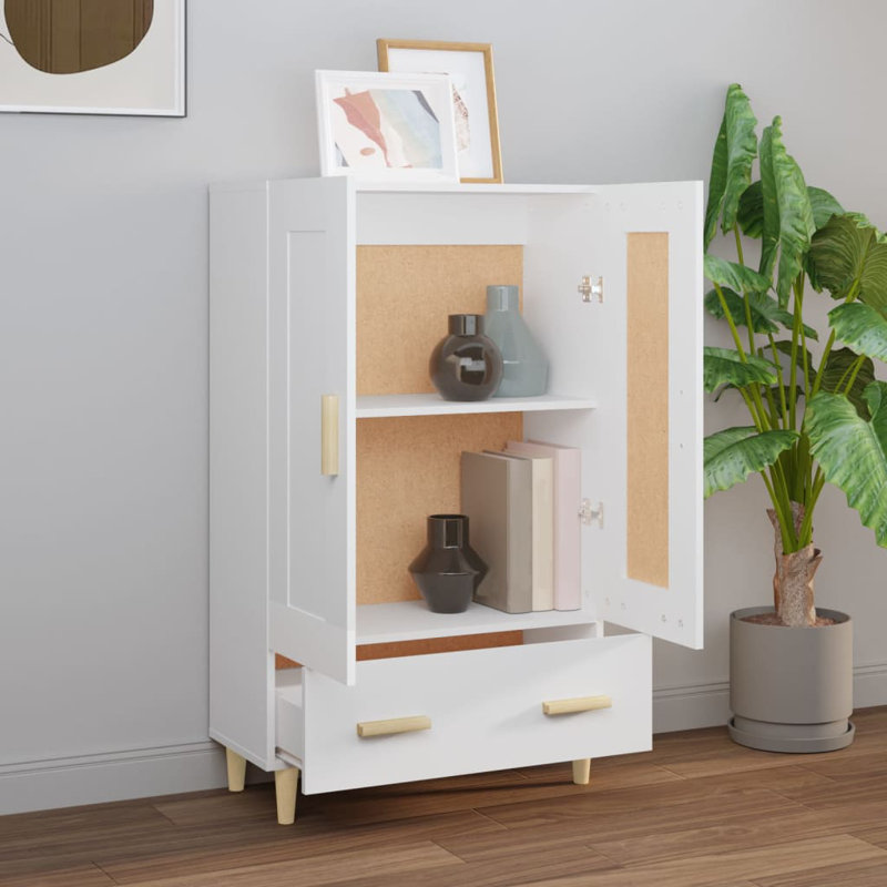 Lonnisha 1 -Drawer 2 -Door Accent Cabinet, White