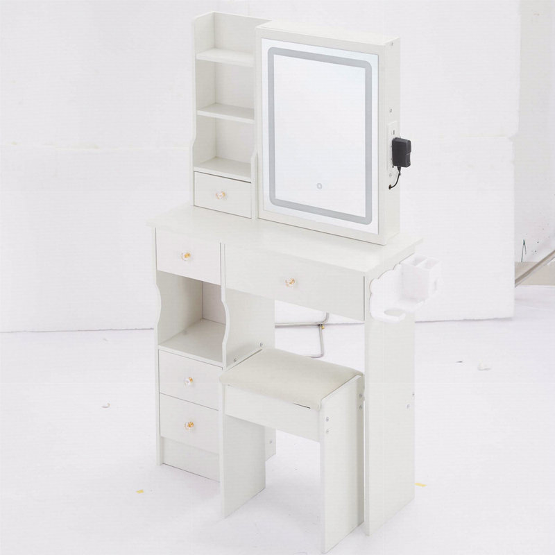 Tabouret de table 29,5 po, Blanc