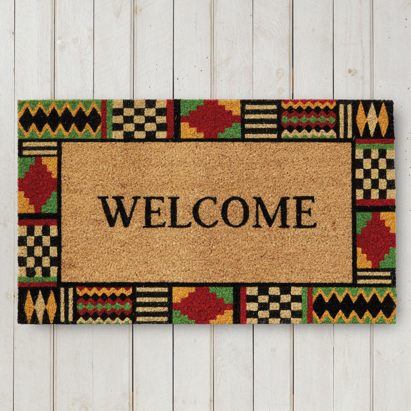 Kente Border Welcome Dmt 18x30
