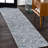 Bystrovany Modern Coastal Geometric Machine-Washable Blue/Cream Rug-1099095501