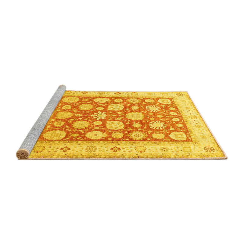 Washable Oriental Indoor Rug, Round 8'